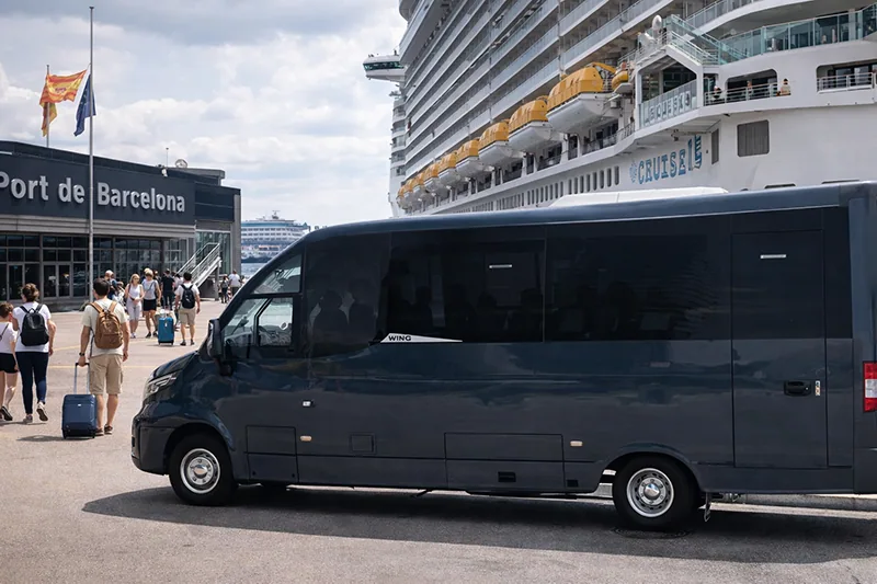 Traslado privado de cruceros desde el Puerto de Barcelona